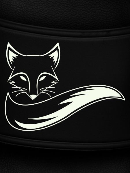 Fuchs Silhouette mit Schweif