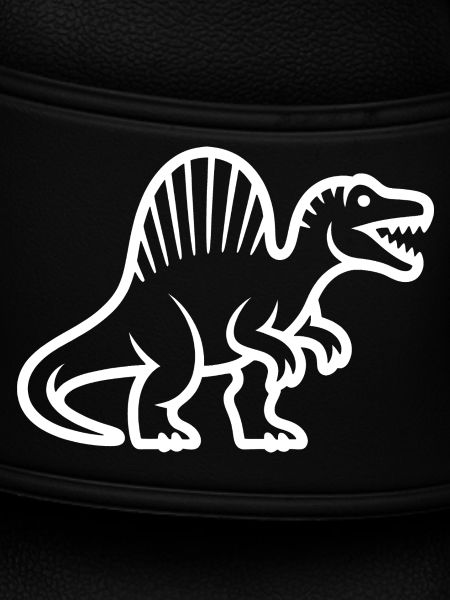 Stegosaurus-Silhouette im Retro-Stil