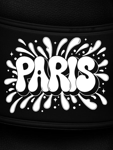Paris Bubbles Graffiti-Weiß
