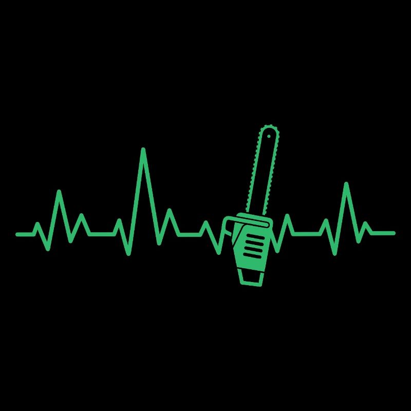 HEARTBEAT CHAINSAW CHAINSAW ECG WOODWORKING