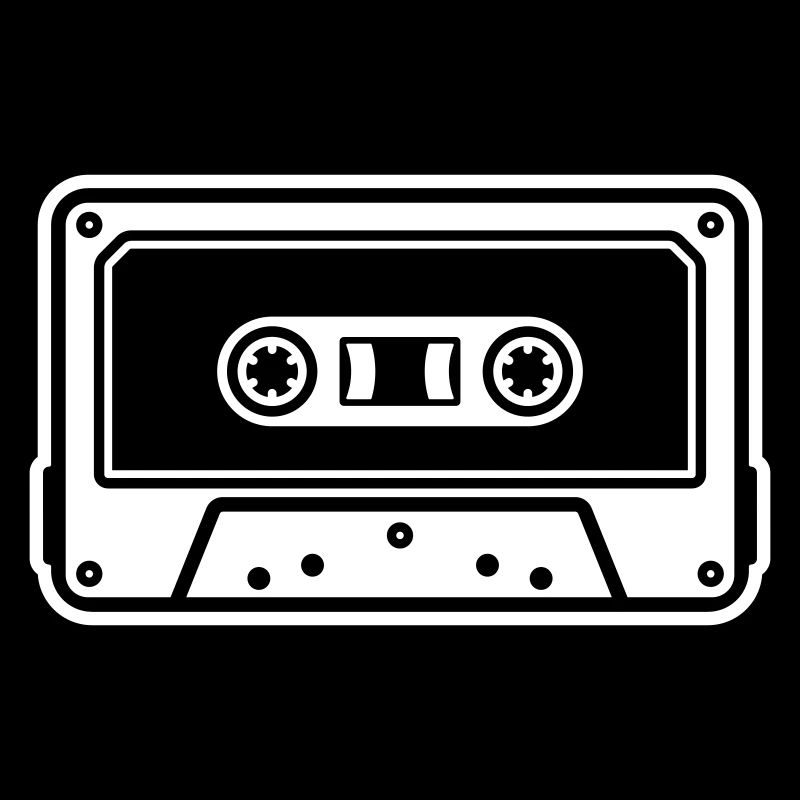 Cassette Tape Retro Vintage Mixtape icon logo