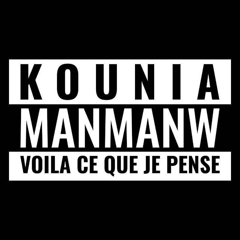 Kounia Manmanw noir et blanc
