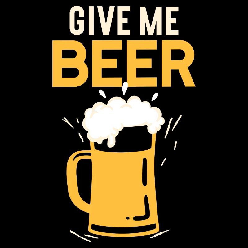 Gib mir Bier Trinkspruch Maßkrug Bierglas Geschenk