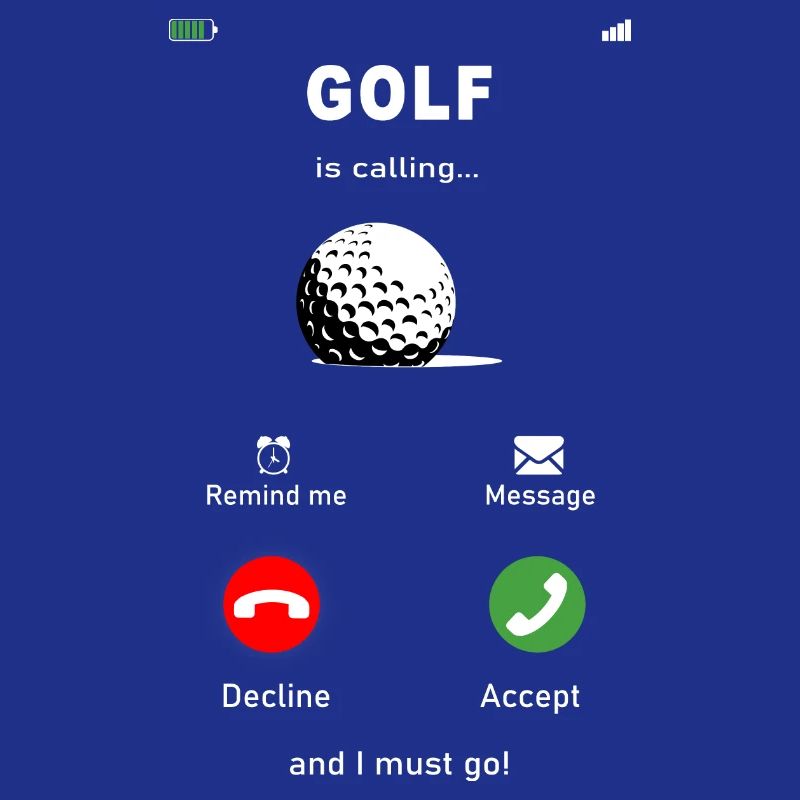 Le golf, c’est la calling. Golf, -golf, balle de golf