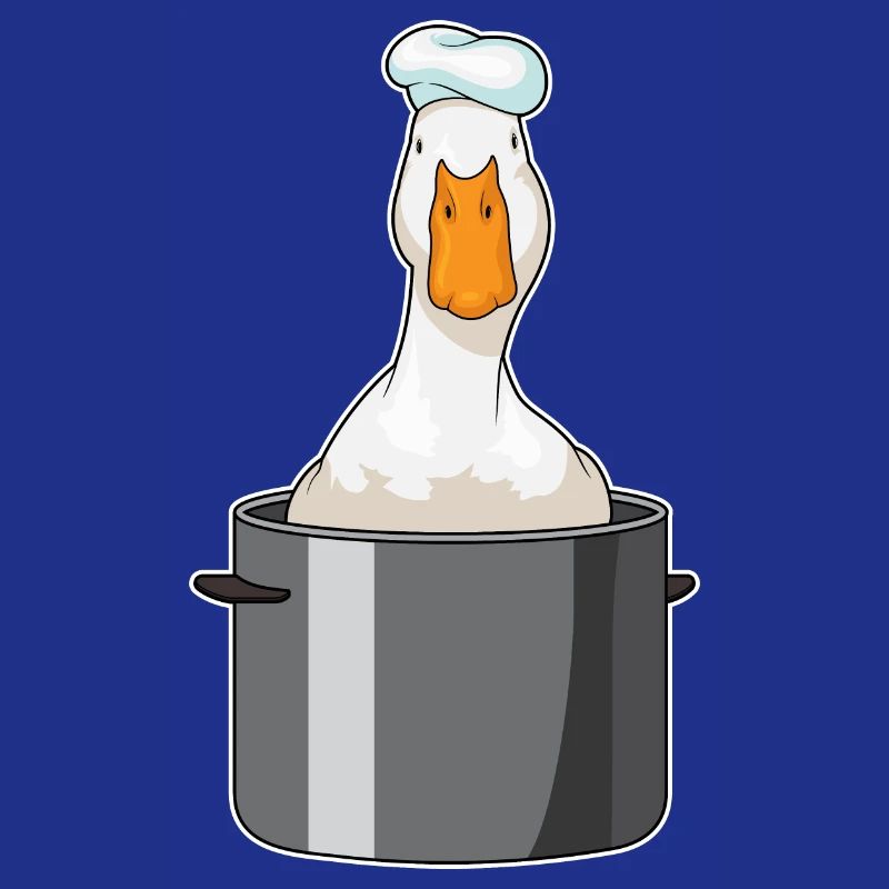 Cuisinier canard Cuit Cuisson de la marmite