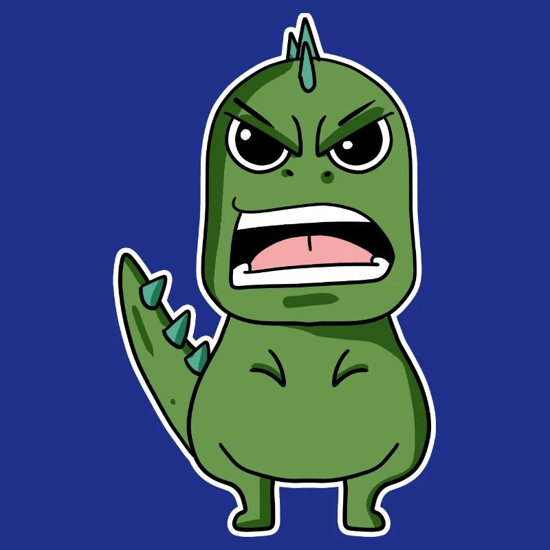 angry dino