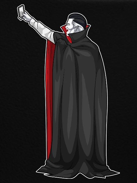 Vampire Halloween Selfie