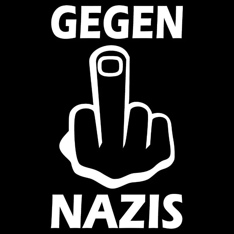 Gegen nazis Mittelfinger