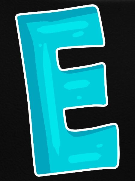 Buchstabe E Anfangsbuchstabe Zeichen