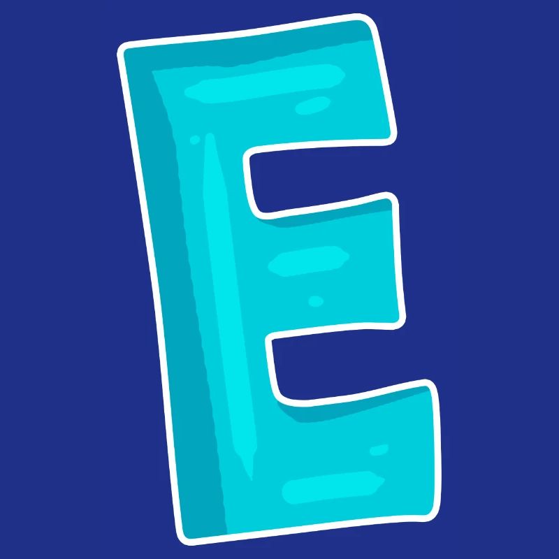 Buchstabe E Anfangsbuchstabe Zeichen