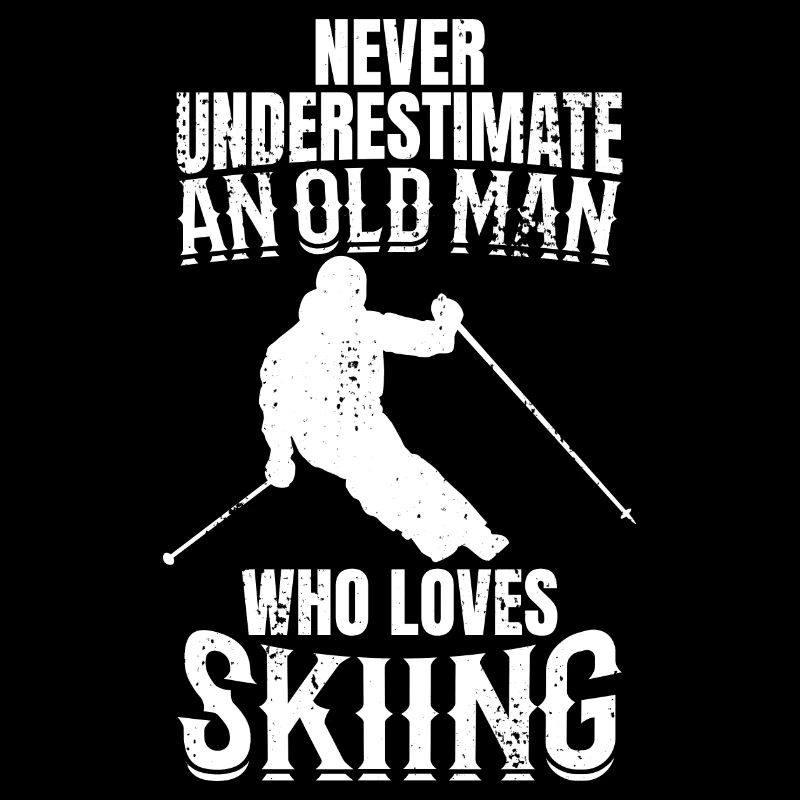 Skifahrer Opa