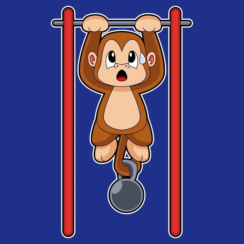 Monkey Bodybuilder Pull-ups Bodybuilding