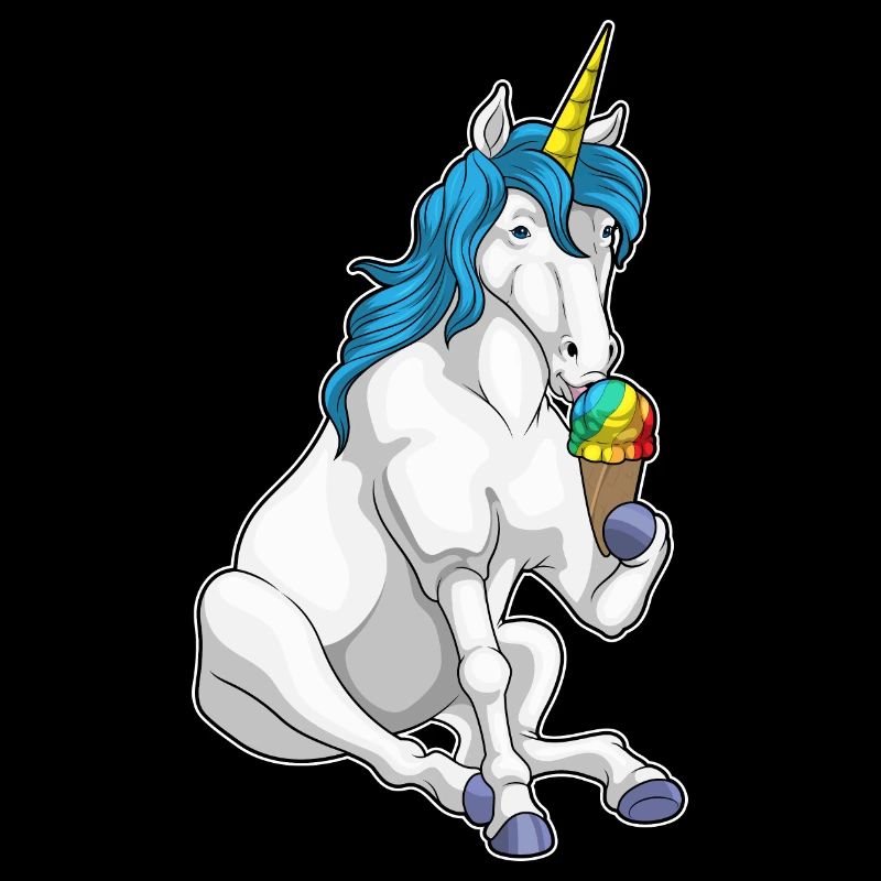 Glace à la gaufre Licorne