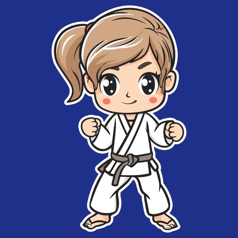 Karate Mädchen Comic