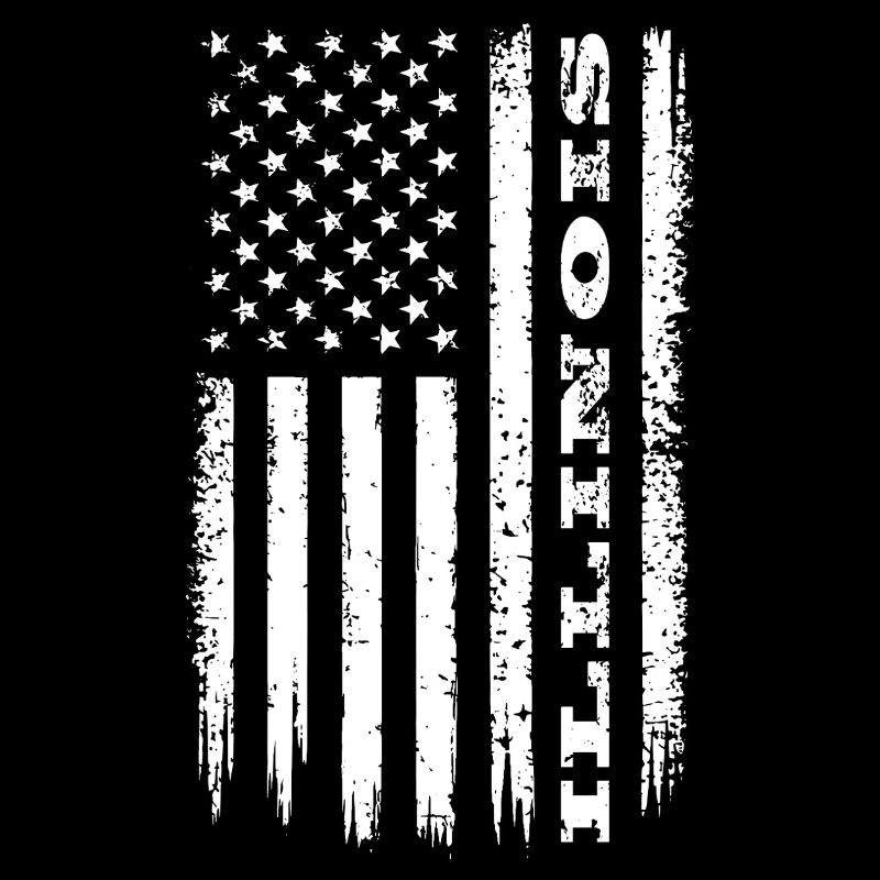 Drapeau des États-Unis Illinois State Gift