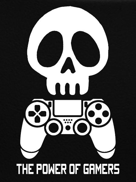 White Gamer Skull