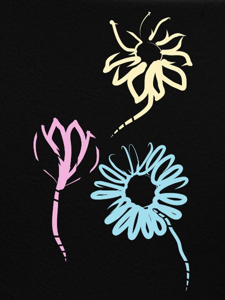 Bunte Blumen der Freundschaft