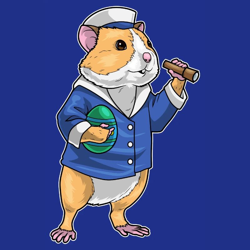 Hamster Easter Sailor