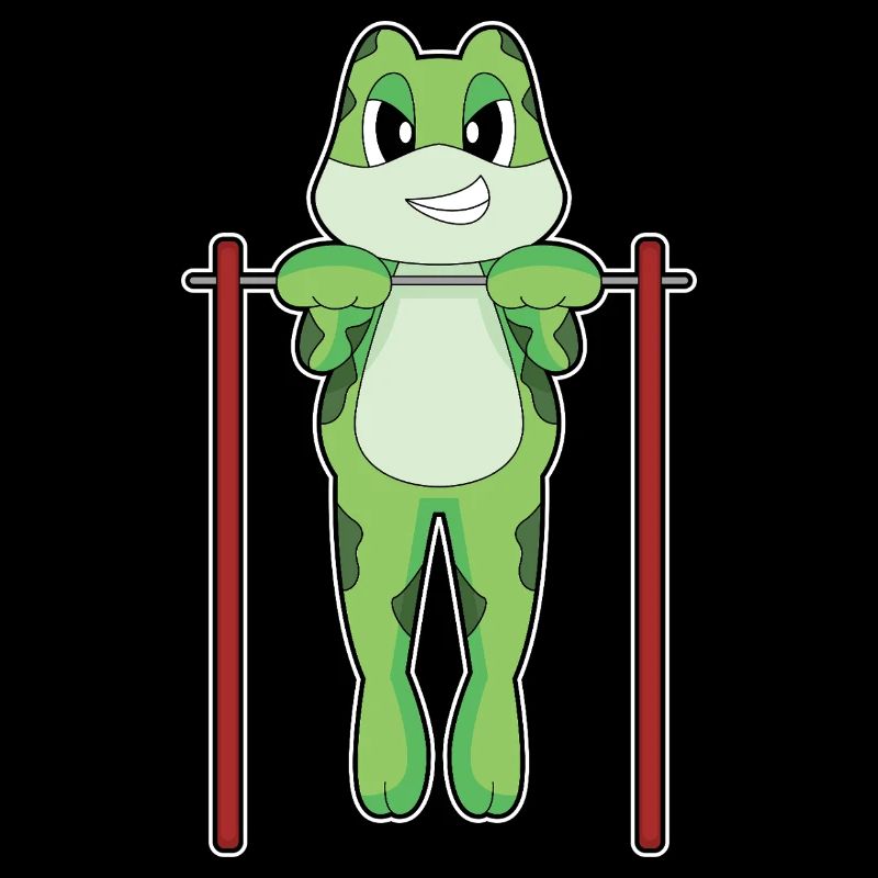 Frog Bodybuilder Pull-ups Bodybuilding