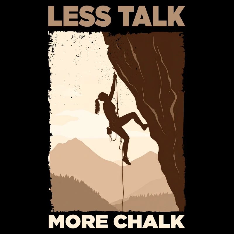 Climber Silhouette Motivational Design