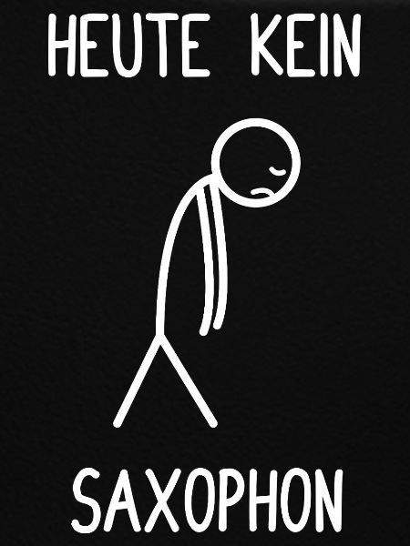 No saxophone player today