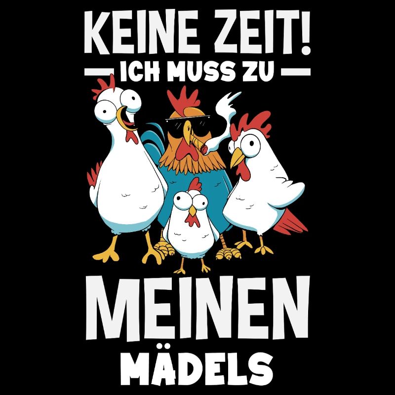 Pas le temps! Je dois aller vers mes filles – des poulets
