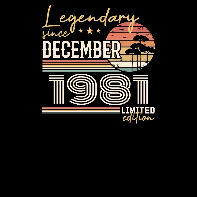 Cadeau 44e Anniversaire Décembre 1981