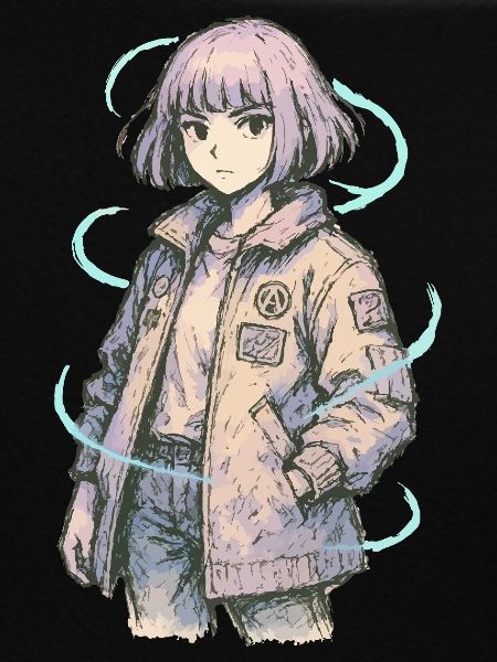 Neon Patch Bomber Mädchen