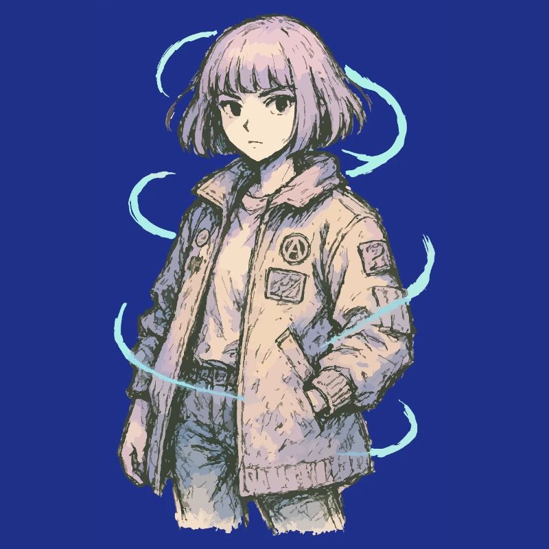 Neon Patch Bomber Mädchen