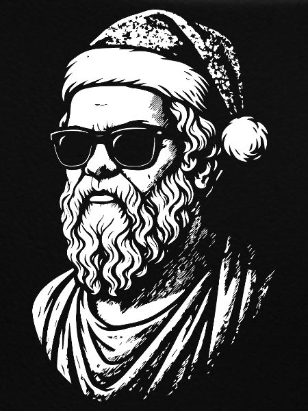 Weihnachtsmann Sonnenbrillen Pop Art