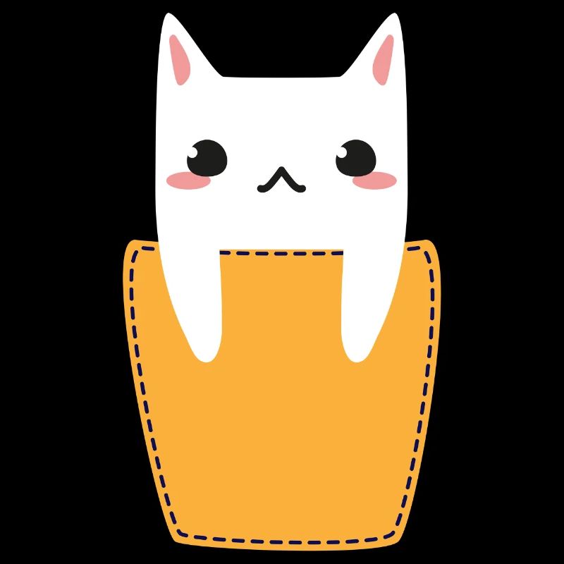 Katze in Brusttasche