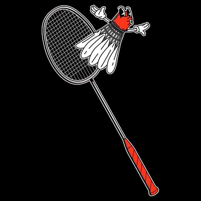 Badminton Racket Flying Shuttlecock Vintage