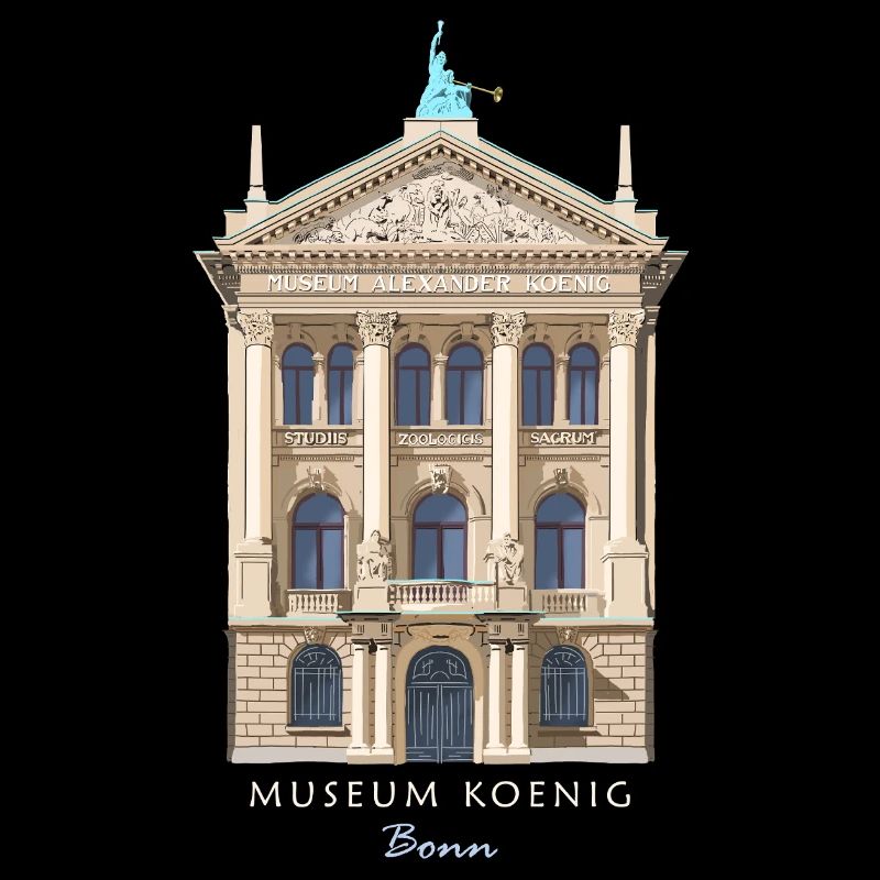 Bonn, Musée König, dessiné à la main