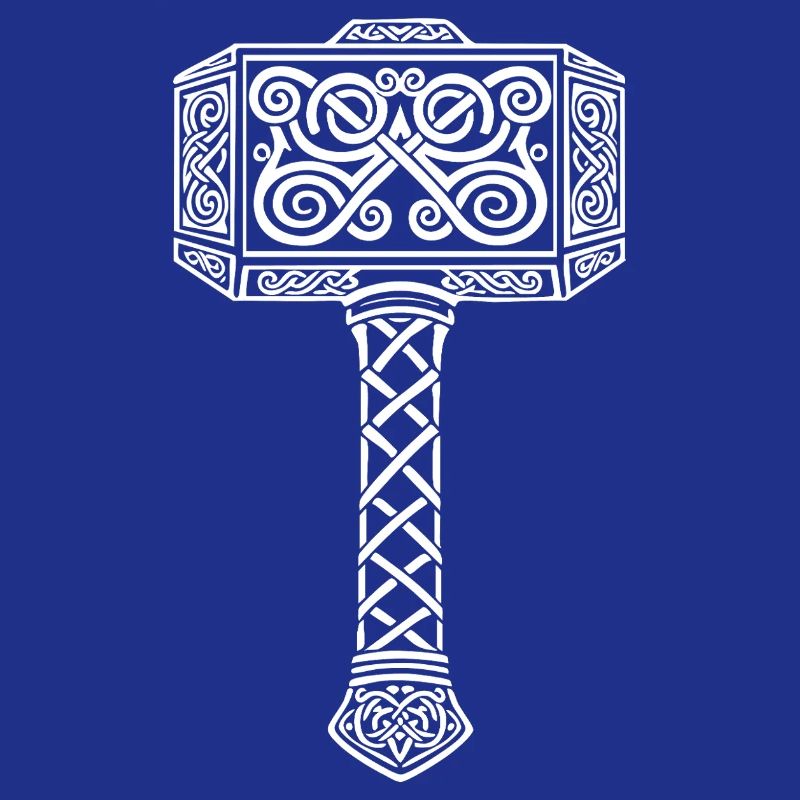 Mjölnir Thors Hammer Wikinger-Maskottchen