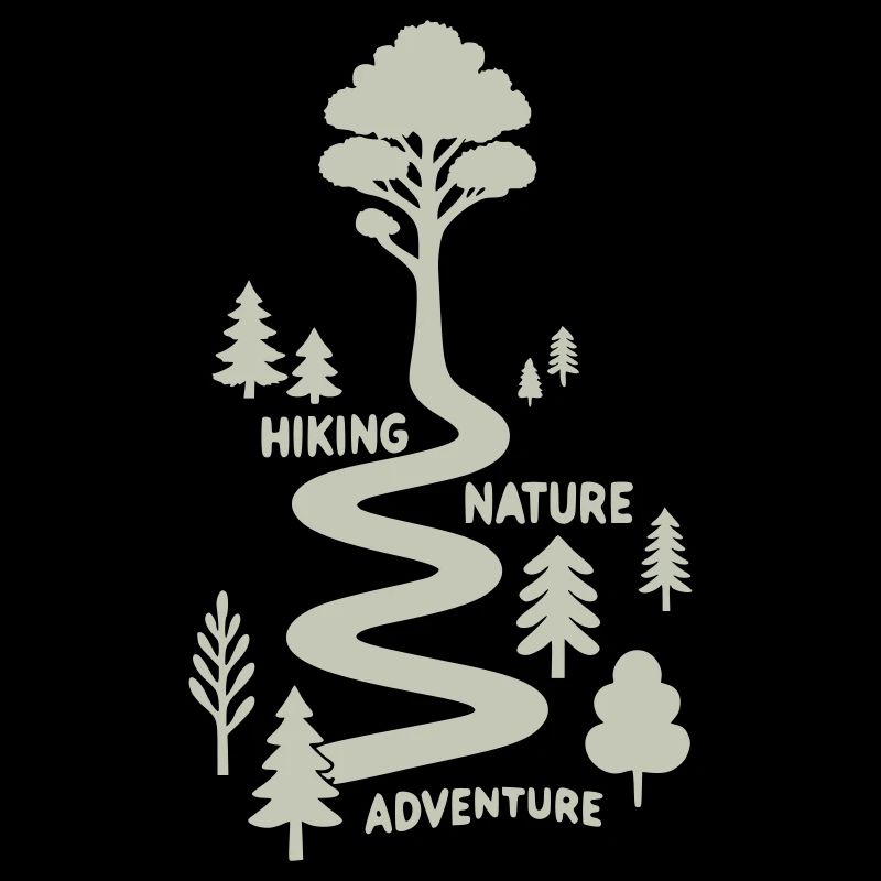 Wanderpfad mit Bäumen