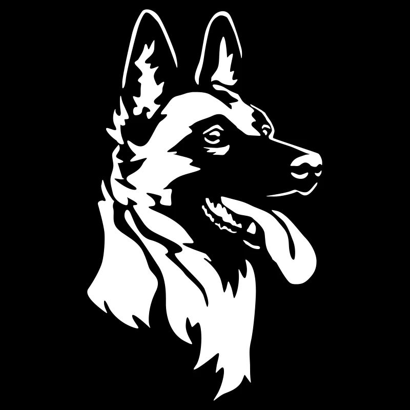 Malinois Head « Édition Noire »