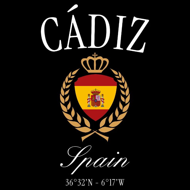 Cádiz Spanien Wappen Krone – Reise Souvenir