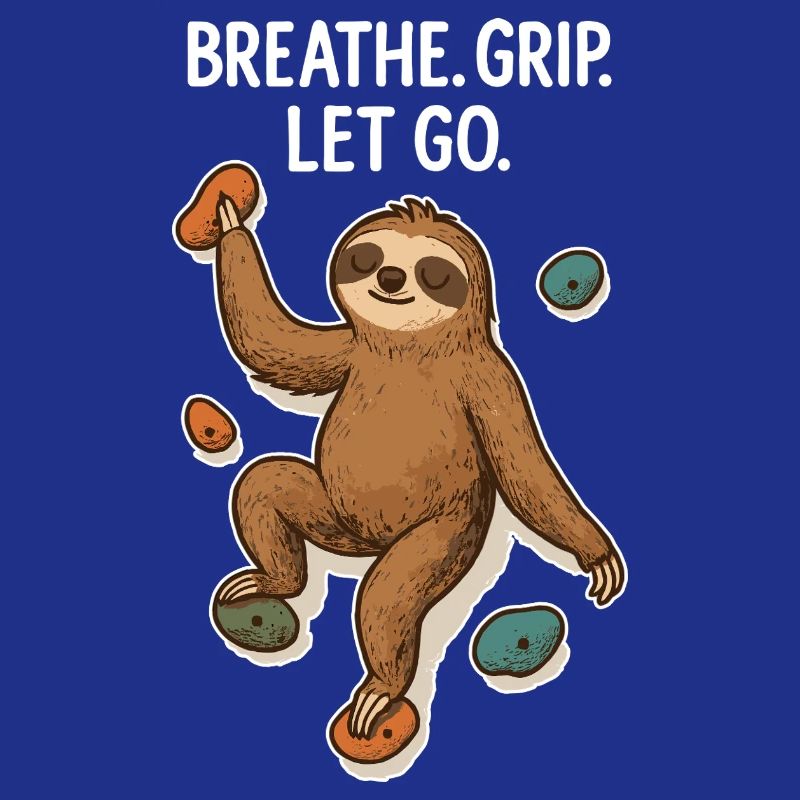 Zen Sloth: Grip Let Go Climbing