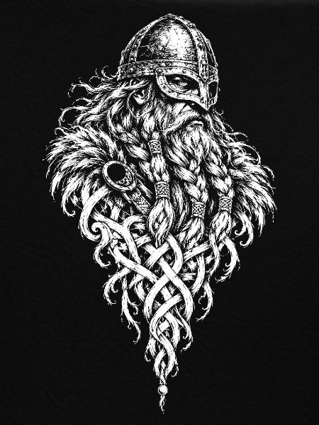 Der Wikinger – Bart aus Flechtwerk