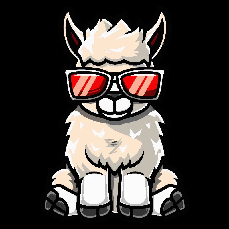 Alpaca Llama Cool Comic