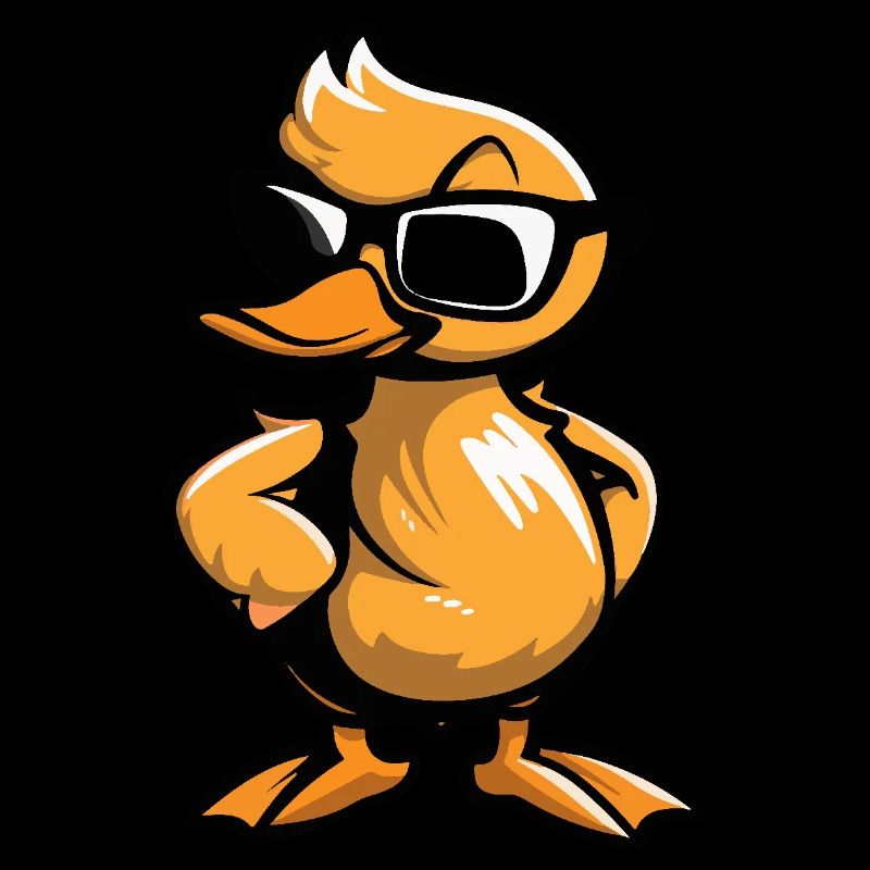 Bande dessinée cool de canard