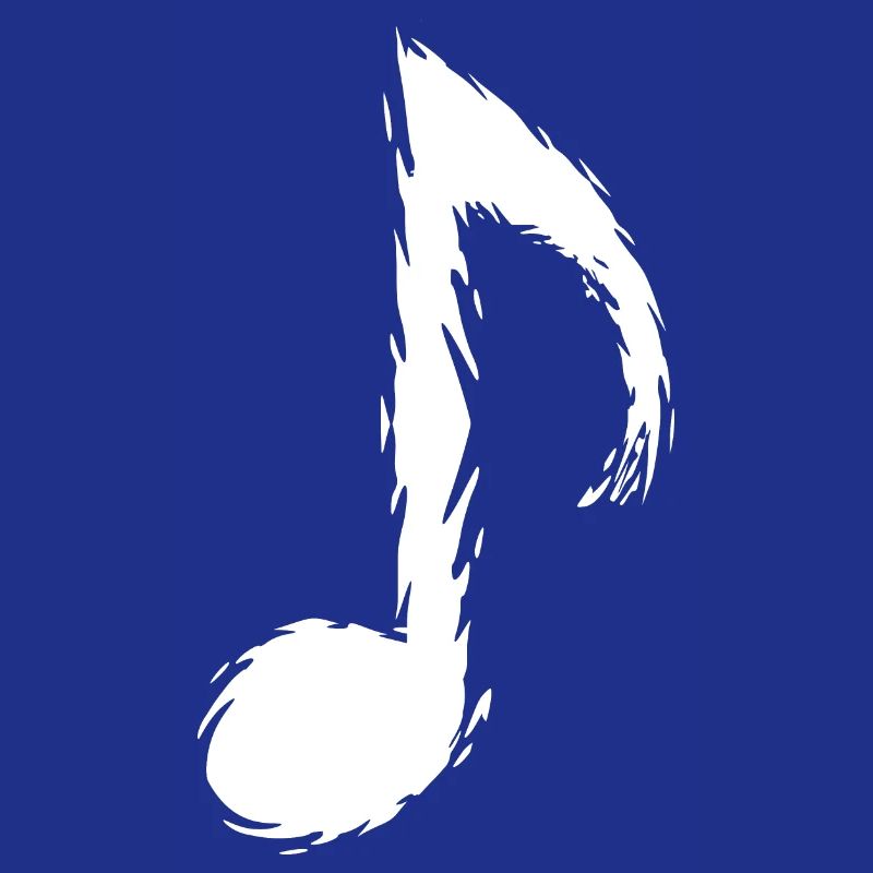 Note de musique pinceau design moderne vectoriel blanc