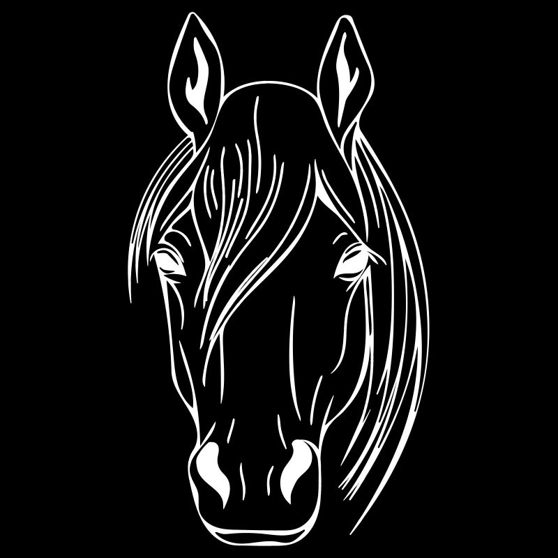 Horse head vector