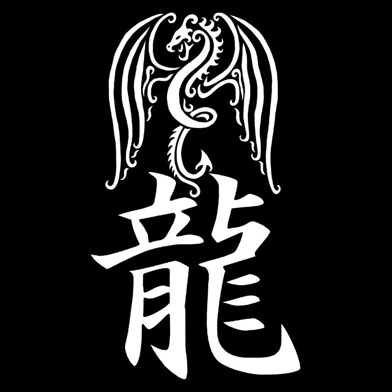 Japanischer weißer Drache
