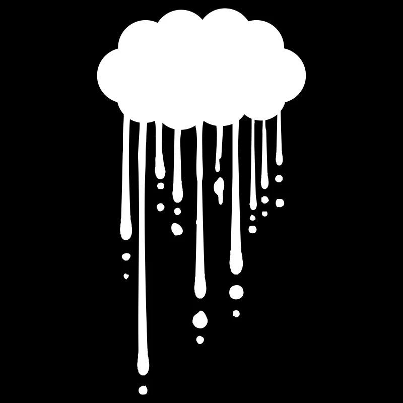 Drops of graffiti rain