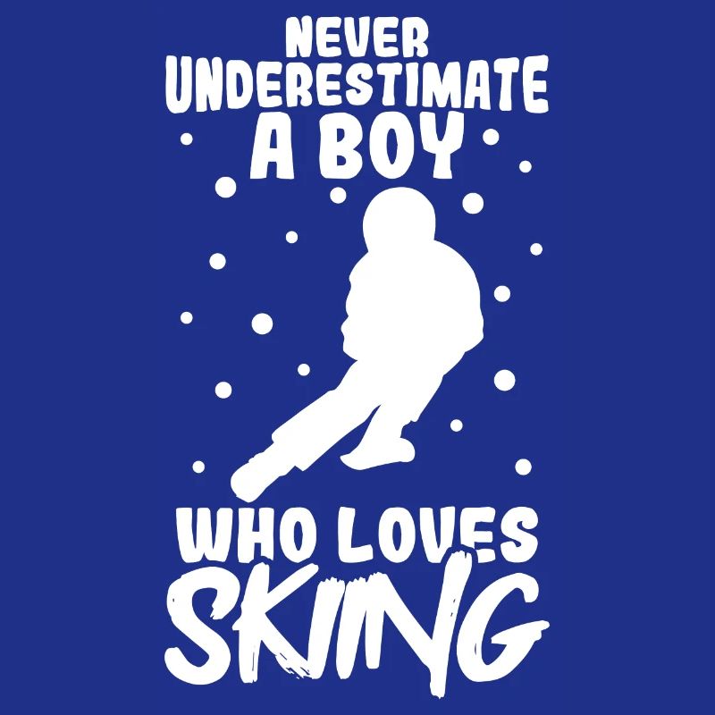Ski fahrender Junge