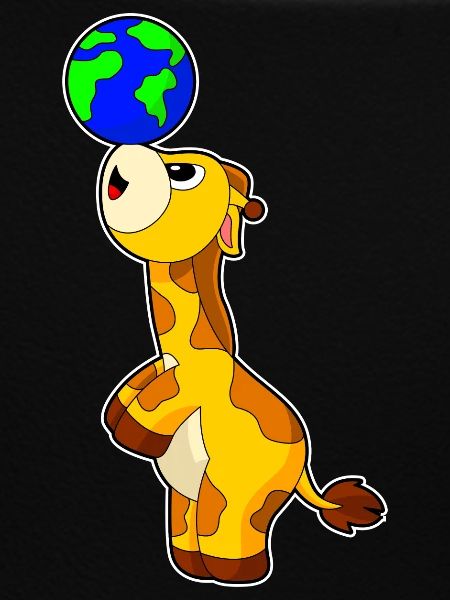 Giraffe Earth Globe
