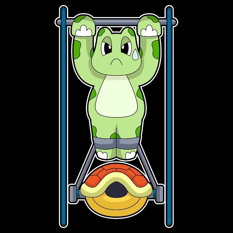 Turtle Bodybuilder Pull-ups Bodybuilding