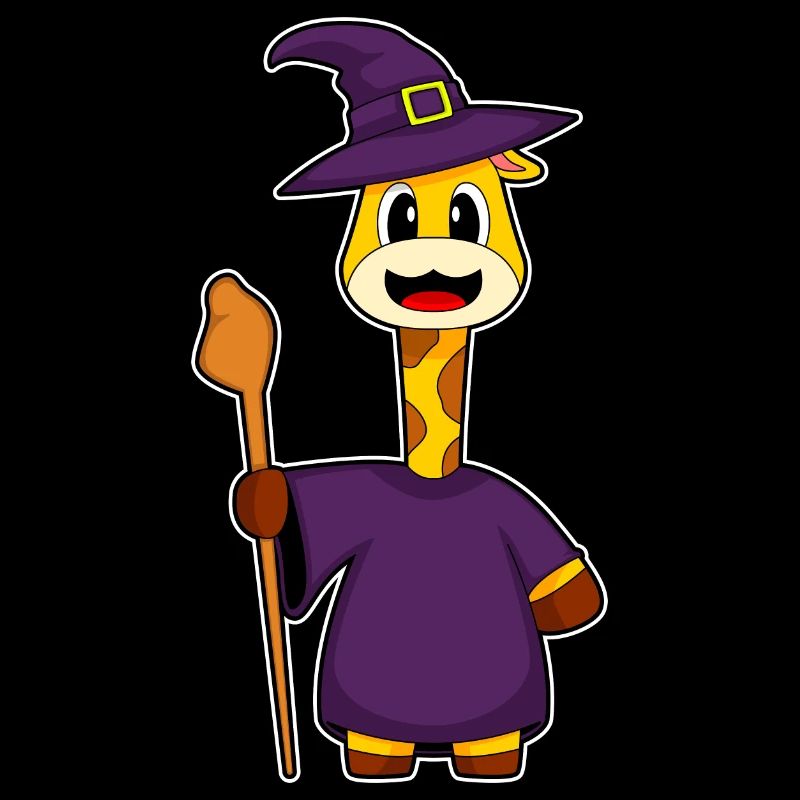 Giraffe Halloween Hexe