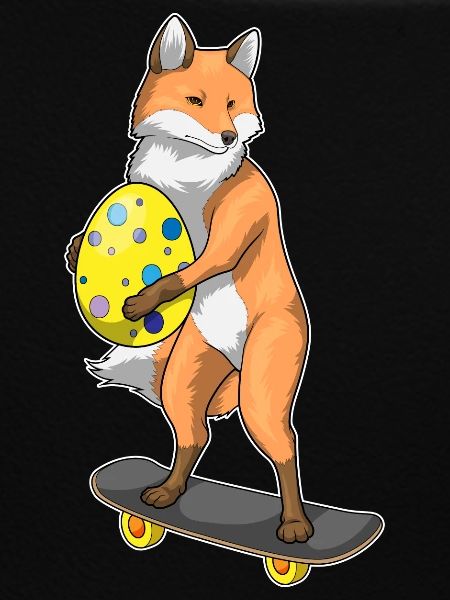 Fox Easter Skateboard